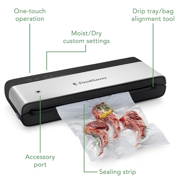 FoodSaver PowerVac Compact Vacuum Sealing Machine VS0150 - Picture 2 of 7